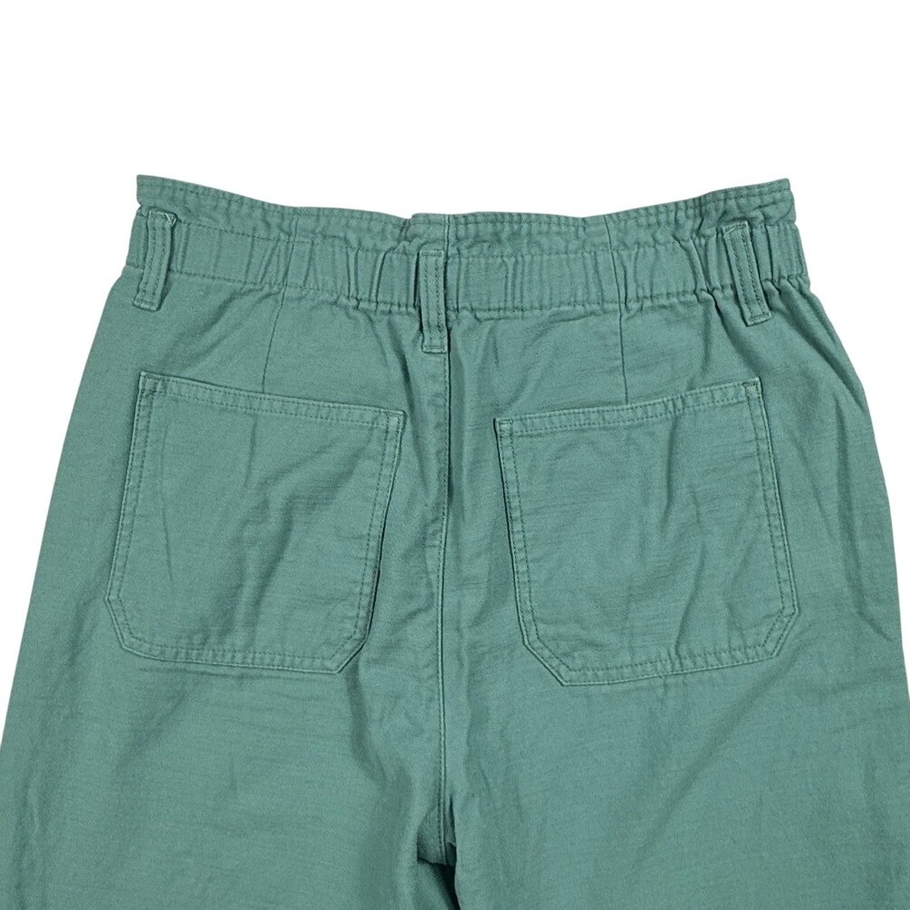 J Crew Paperbag Waist Wide Leg Crop Jean Pants Preppy Size 6 - Picture 2 of 6
